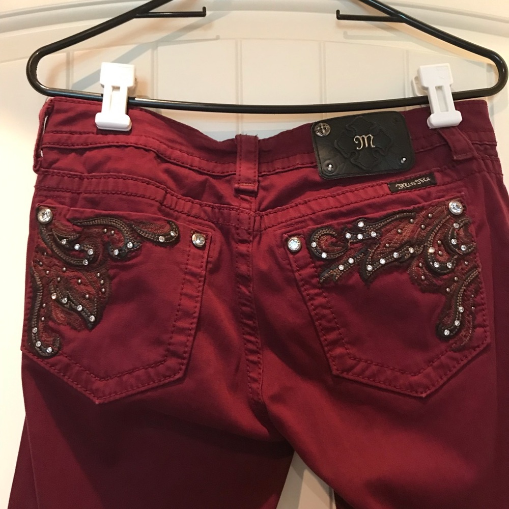Maroon Miss Me Jeans